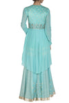 Aqua Sharara and Kurta - devnaagri