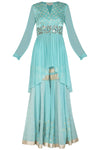 Aqua Sharara and Kurta - devnaagri
