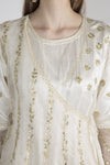 Shivani Raina in Ivory Kurta And Sharara With Saffron Dupatta
