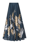 Slate Blue Top with Skirt - devnaagri